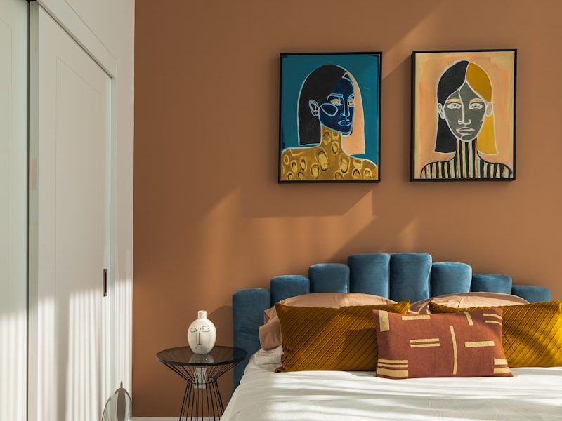 Bedroom walls and ceiling