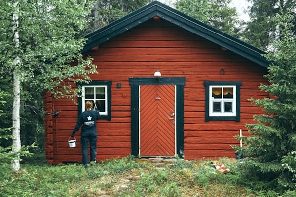 Timber heritage house exterior